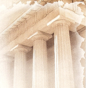 Paradise Financial architectural columns mark